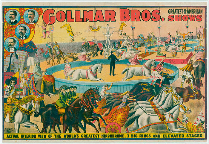 Poster from the Gollmar Bros. Circus